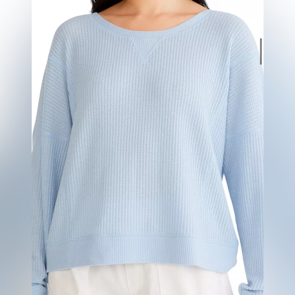 Aeropostale Sky blue baggy waffle shirt